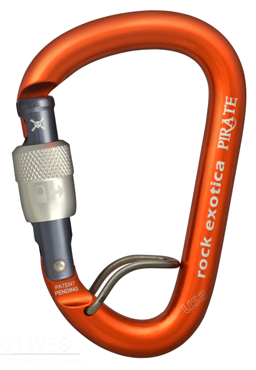 Pirate WireEye Screw-Lock Carabiner (Cosmetic Second)