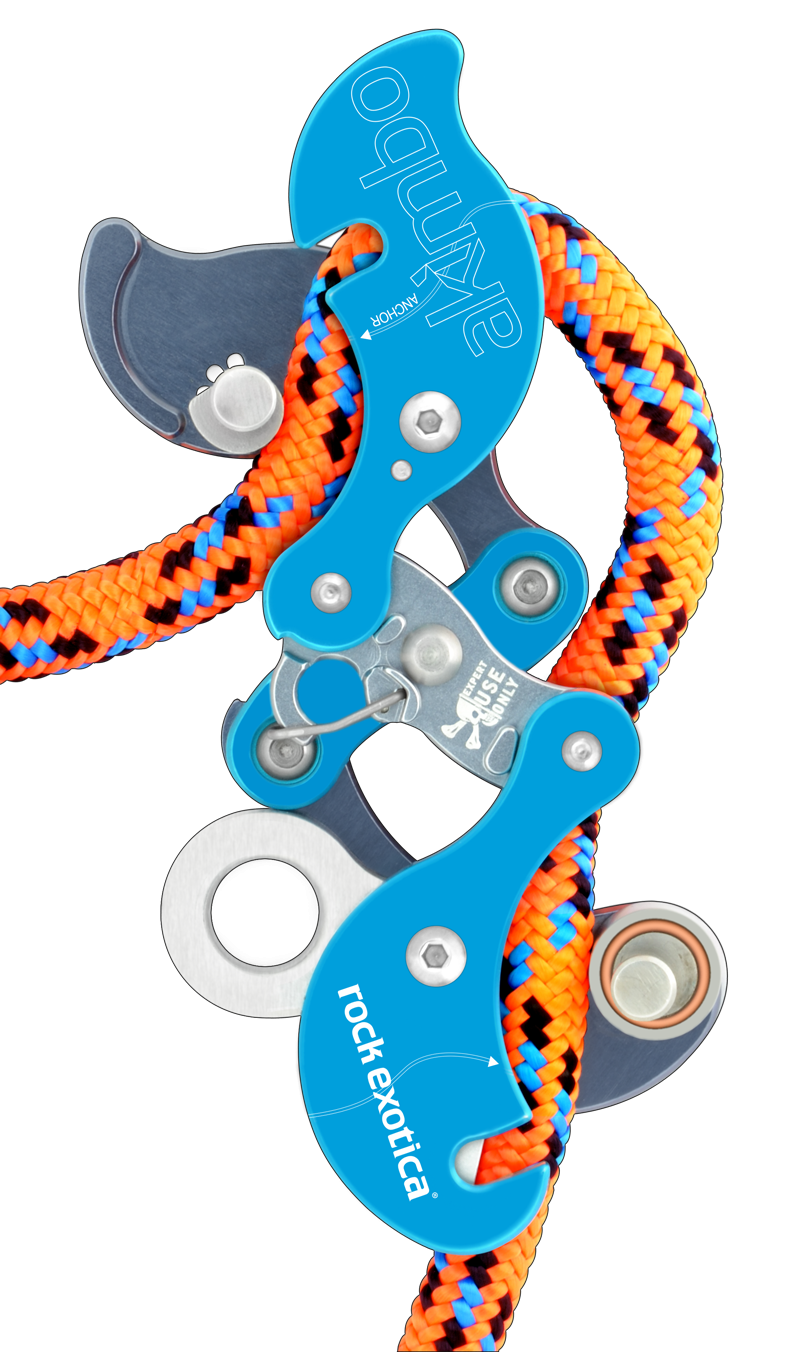 Akimbo open, rope installed