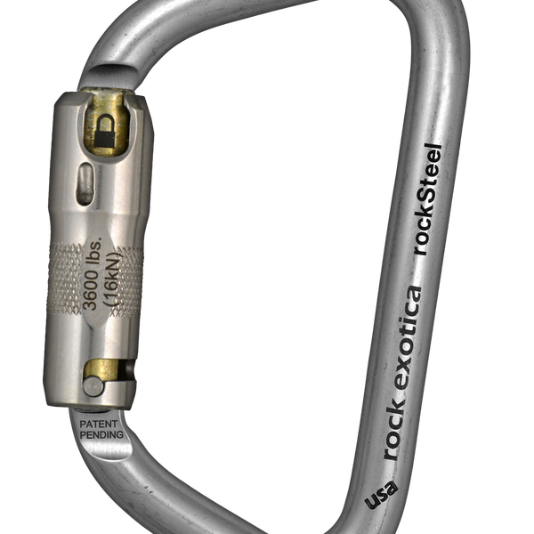rockSteel Carabiner | Rock Exotica steel carabiner | NFPA 