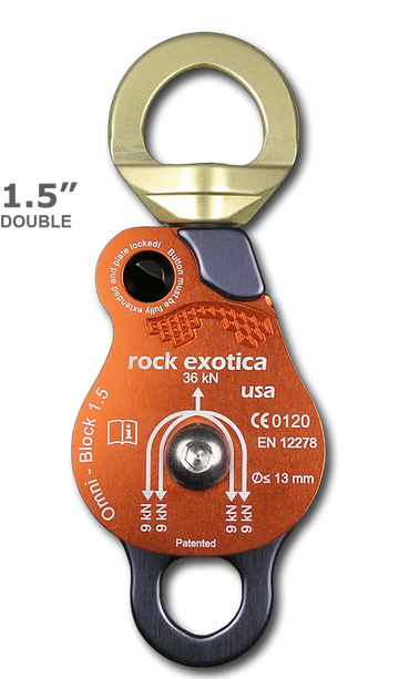 Omni-Block Swivel Pulleys | Rock Exotica rope rescue and rigging