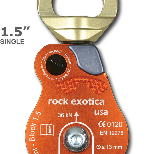 Omni-Block Swivel Pulleys | Rock Exotica rope rescue and
